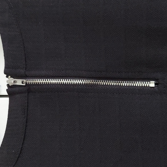 Endless Rose Black Feathered Hem & Exposed Silvertone Zipper Camisole Size Small - Picture 8 of 16